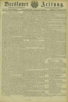Breslauer Zeitung. Jg.66, Nr. 628 (9 September 1885) - Morgen-Ausgabe + dod.