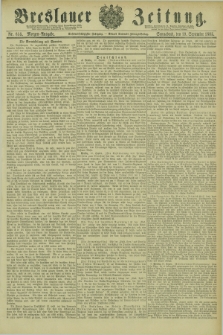 Breslauer Zeitung. Jg.66, Nr. 655 (19 September 1885) - Morgen-Ausgabe + dod.