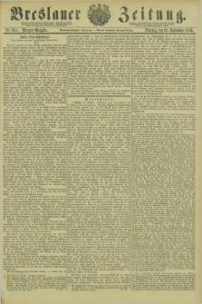 Breslauer Zeitung. Jg.66, Nr. 661 (22 September 1885) - Morgen-Ausgabe + dod.