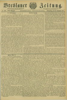 Breslauer Zeitung. Jg.66, Nr. 669 (24 September 1885) - Abend-Ausgabe