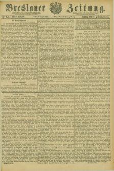 Breslauer Zeitung. Jg.66, Nr. 672 (25 September 1885) - Abend-Ausgabe