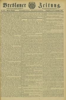 Breslauer Zeitung. Jg.66, Nr. 673 (26 September 1885) - Morgen-Ausgabe + dod.