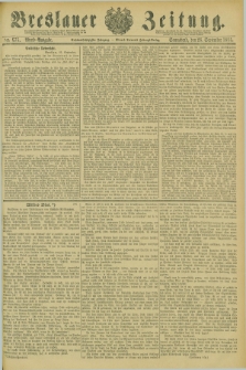 Breslauer Zeitung. Jg.66, Nr. 675 (26 September 1885) - Abend-Ausgabe