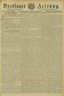 Breslauer Zeitung. Jg.66, Nr. 682 (30 September 1885) - Morgen-Ausgabe + dod.