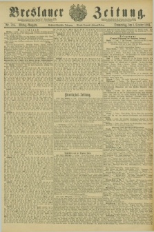 Breslauer Zeitung. Jg.66, Nr. 704 (8 October 1885) - Mittag-Ausgabe + wkładka