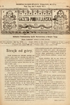 Gazeta Podhalańska. 1922, nr 32