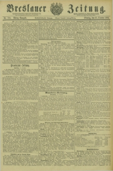 Breslauer Zeitung. Jg.66, Nr. 716 (13 October 1885) - Mittag-Ausgabe + wkładka