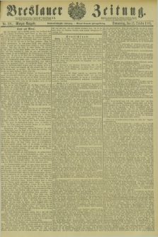 Breslauer Zeitung. Jg.66, Nr. 721 (15 October 1885) - Morgen-Ausgabe + dod.