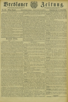 Breslauer Zeitung. Jg.66, Nr. 728 (17 October1885) - Mittag-Ausgabe