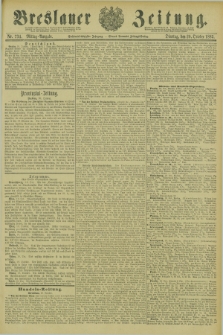 Breslauer Zeitung. Jg.66, Nr. 734 (20 October 1885) - Mittag-Ausgabe