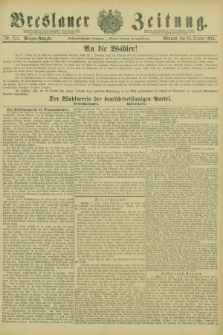 Breslauer Zeitung. Jg.66, Nr. 754 (28 October 1885) - Morgen-Ausgabe + dod.