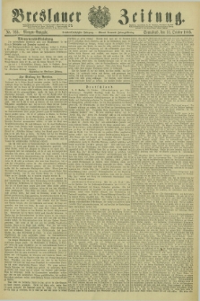 Breslauer Zeitung. Jg.66, Nr. 763 (31 October 1885) - Morgen-Ausgabe + dod.