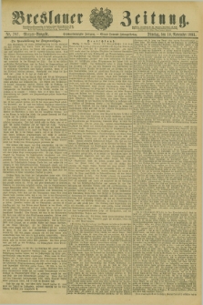 Breslauer Zeitung. Jg.66, Nr. 787 (10 November 1885) - Morgen-Ausgabe + dod.