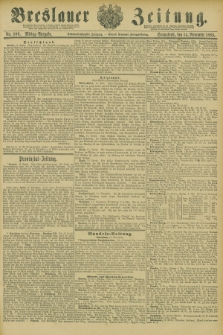 Breslauer Zeitung. Jg.66, Nr. 800 (14 November 1885) - Mittag-Ausgabe