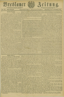Breslauer Zeitung. Jg.66, Nr. 801 (14 November 1885) - Abend-Ausgabe
