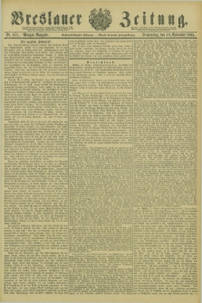 Breslauer Zeitung. Jg.66, Nr. 811 (19 November 1885) - Morgen-Ausgabe + dod.