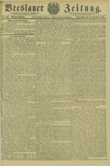 Breslauer Zeitung. Jg.66, Nr. 817 (21 November 1885) - Morgen-Ausgabe + dod.
