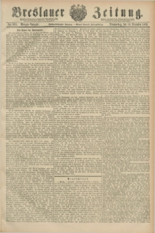 Breslauer Zeitung. Jg.66, Nr. 865 (10 December 1885) - Morgen-Ausgabe + dod. + wkładka