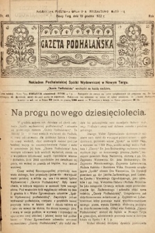 Gazeta Podhalańska. 1922, nr 49