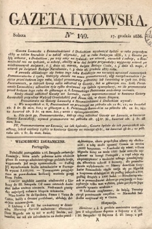 Gazeta Lwowska. 1836, nr 149