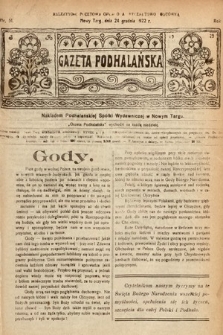 Gazeta Podhalańska. 1922, nr 51