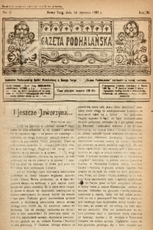 Gazeta Podhalańska. 1923, nr 3