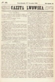 Gazeta Lwowska. 1864, nr 13