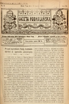 Gazeta Podhalańska. 1923, nr 8