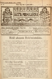 Gazeta Podhalańska. 1923, nr 10