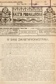 Gazeta Podhalańska. 1923, nr 14