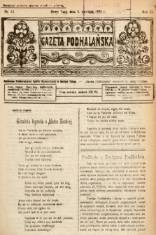 Gazeta Podhalańska. 1923, nr 15