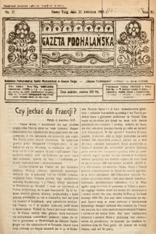 Gazeta Podhalańska. 1923, nr 17
