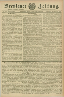 Breslauer Zeitung. Jg.67, Nr. 720 (14 October 1886) - Abend-Ausgabe