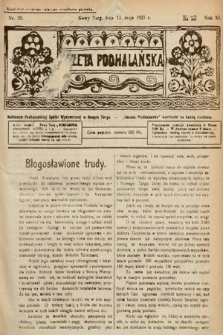 Gazeta Podhalańska. 1923, nr 20
