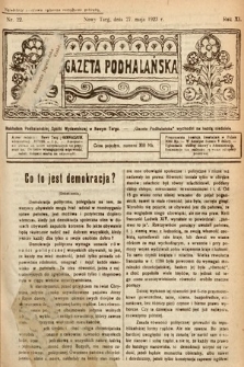 Gazeta Podhalańska. 1923, nr 22