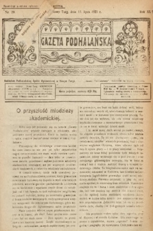 Gazeta Podhalańska. 1923, nr 29