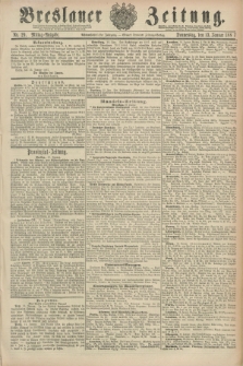 Breslauer Zeitung. Jg.68, Nr. 29 (13 Januar 1887) - Mittag-Ausgabe