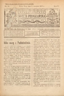 Gazeta Podhalańska. 1923, nr 36