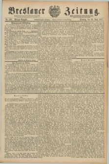 Breslauer Zeitung. Jg.68, Nr. 436 (26 Juni 1887) - Morgen-Ausgabe + dod.