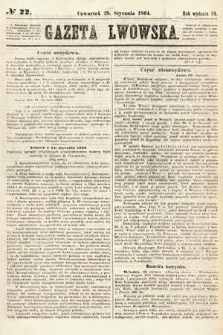 Gazeta Lwowska. 1864, nr 22