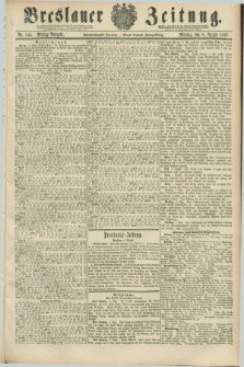 Breslauer Zeitung. Jg.68, Nr. 545 (8 August 1887) - Mittag-Ausgabe