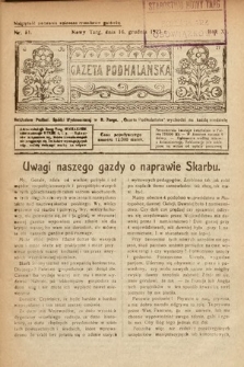 Gazeta Podhalańska. 1923, nr 51