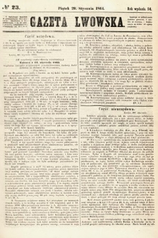 Gazeta Lwowska. 1864, nr 23
