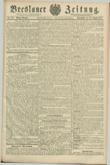 Breslauer Zeitung. Jg.68, Nr. 578 (20 August 1887) - Mittag-Ausgabe