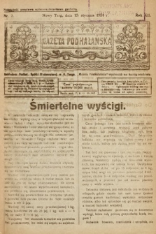 Gazeta Podhalańska. 1924, nr 2
