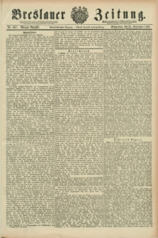 Breslauer Zeitung. Jg.68, Nr. 667 (24 September 1887) - Morgen-Ausgabe + dod.