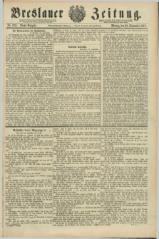 Breslauer Zeitung. Jg.68, Nr. 672 (26 September 1887) - Abend-Ausgabe