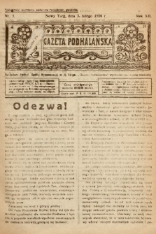 Gazeta Podhalańska. 1924, nr 5