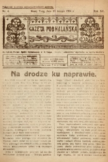 Gazeta Podhalańska. 1924, nr 6