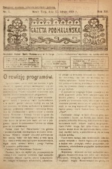 Gazeta Podhalańska. 1924, nr 7